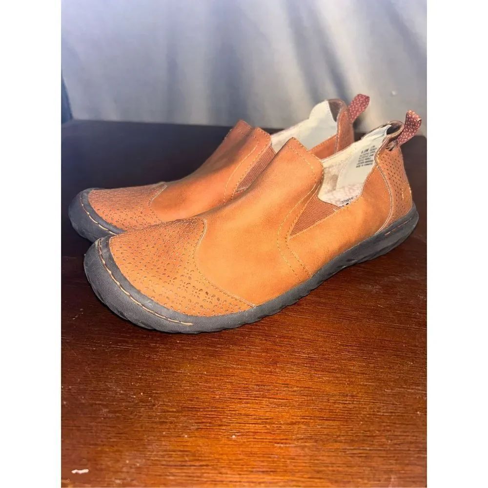 JBU by jambu Lena loafer whiskey Nu buck slip on size 8.5
